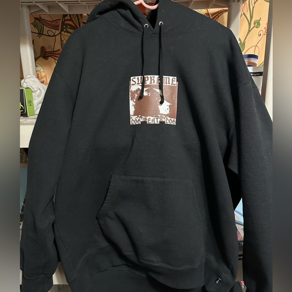 Supreme | Shirts | Supreme Black Dog Eat Dog Sweatshirt Xl Good 